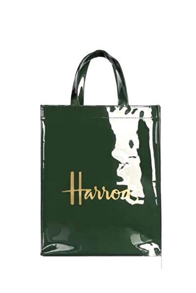 Harrods Harrods Logo Shopping Bag Medium Size (M: 29 X 38 X 11 cm) Green Colo...