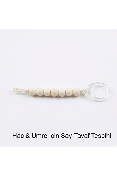 Hac&UmreSetim Yüzük Tipi Pratik Zikir ve Tavaf Tesbihi (Renk Karışık)