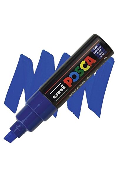 POSCA Uni 8.0 Su Bazlı Poster Markörü Blue Pc-8k