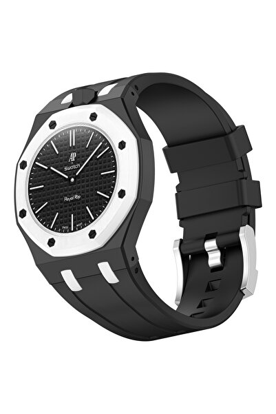 Generic Silicone Watch Strap Compatible with AP x Swatch Royal Pop Watch – Wa...
