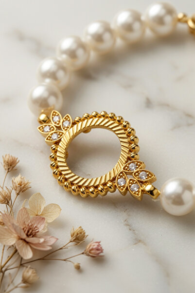 xtaki Quarterly Pearl Bracelet, Quarterly Gold Matching Bracelet Frame, Quart...