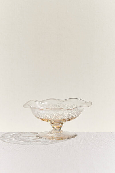 Paşabahçe Lace Footed Bowl, Stylish Tableware, Kitchen Accessory