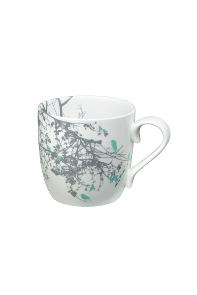 Paşabahçe Native Birds Porcelain Mug, Stylish Design
