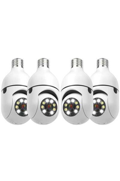 ELTRAZONE 4Pack HD 1080P Wireless Light-Bulb Security Camera, Work with 2.4gh...