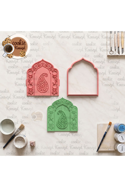 CookieKonsept Window Ceramic Mold Stamp Frame # 2 12cm |   Compatible with Cl...