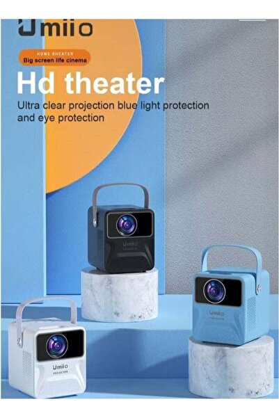 UMİİO Portable HD WiFi Theatre Android TV Projector System for FIFA Special –...