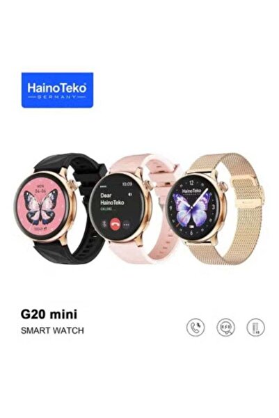 HAINOTEKO G20 Mini Smart Watch for Women with BT Calling, Vibrant AMOLED Disp...