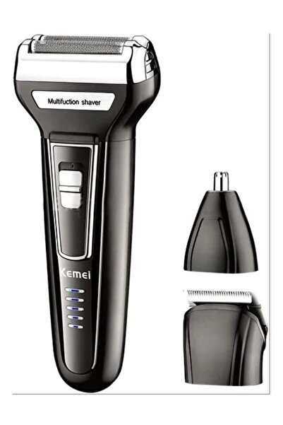 Generic Rechargeable Electric All-In-One Trimmer Kit Black/Silver/Clear