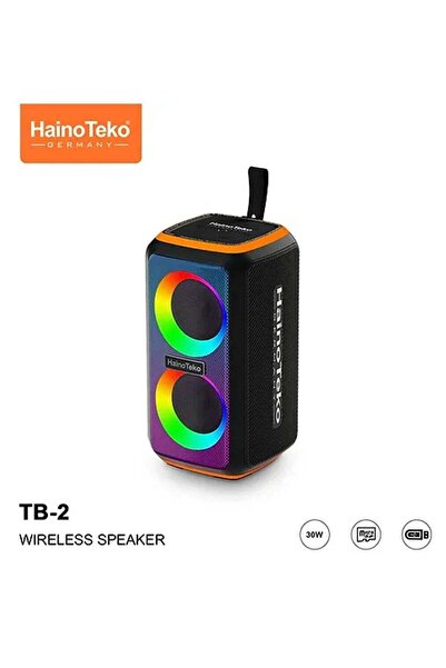 HAINOTEKO مكبر صوت بلوتوث لاسلكي محمول TB-2 مع إضاءة RGB، صوت قوي 30 واط، تحك...