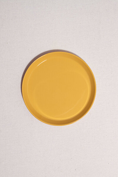 Paşabahçe Faroe Ceramic Bread Plate Yellow, Tableware Accessory, 1 Piece