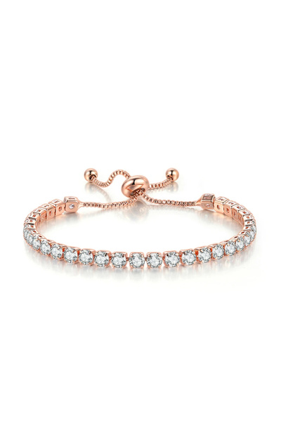 GlaMLo Accessories Ρυθμιζόμενο βραχιόλι τένις διακοσμημένο με πέτρες