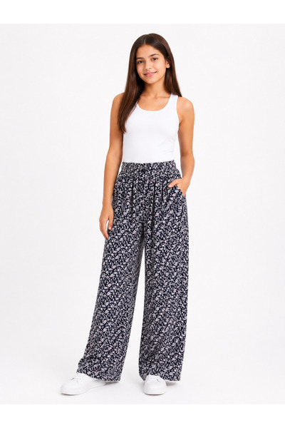 Trendline Trend Girl Child Young Viscose Fabric Thin Summer Pants