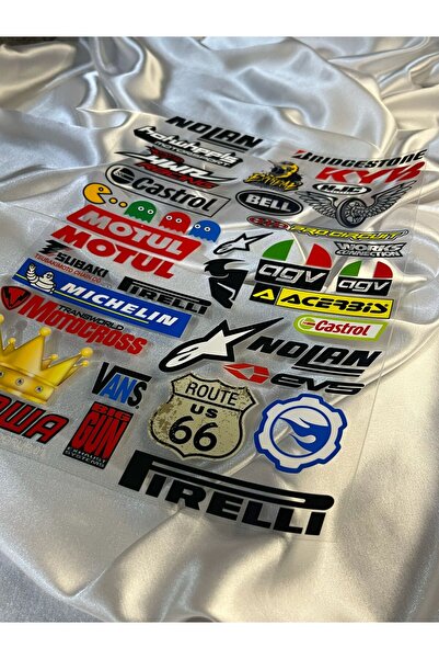 CEBECİOTO Özel Baskı 3D Kabartmalı Parlak Motor Araba Sticker Set Model 3