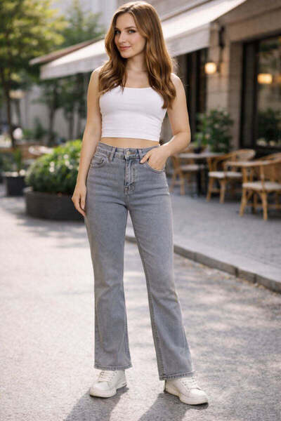 MODEN Women's palazzo jeans model 783 ce R 1