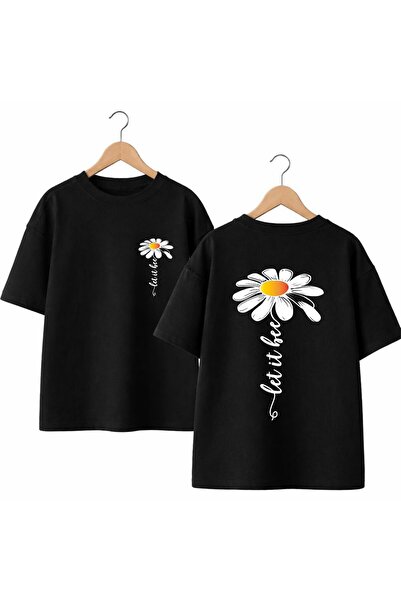 playwear Daisy Text Printed on the Back and Front Chest, 100% Cotton Oversize...