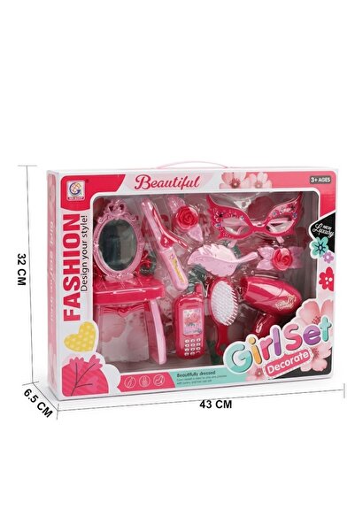 iTajir Interactive Girls' Hairdressing & Makeup Set Toy with Mirror Figure & ...