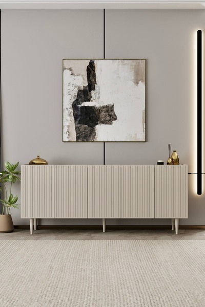 moldesan Capella MDF 5 Kapaklı Konsol 200 cm