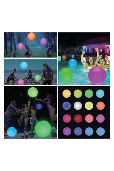 OEM Balon gonflabil LED pentru plajă și piscină, cu telecomandă, Ø40 cm