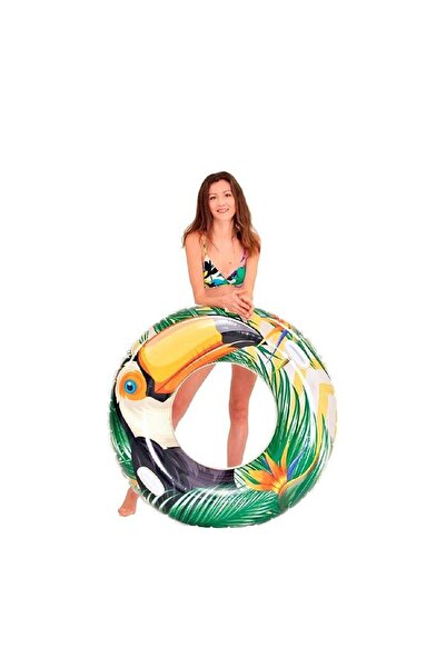 OEM Colac gonflabil Flamingo 115cm, model Flamingo, vesel și colorat