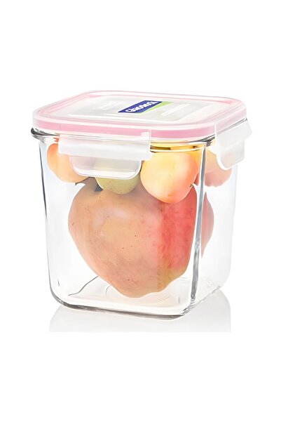 Glasslock Square Glass Food Storage Container 920ml, Tall Airtight Glass Cont...