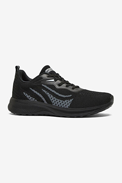 Campus Men REED Memory Foam Lace-Up Running Shoes-Black