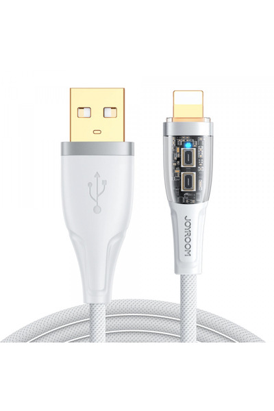 Joyroom USB-A - Lightning кабел за данни и зареждане S-UL012A3, 18W, 1.2м, Бял