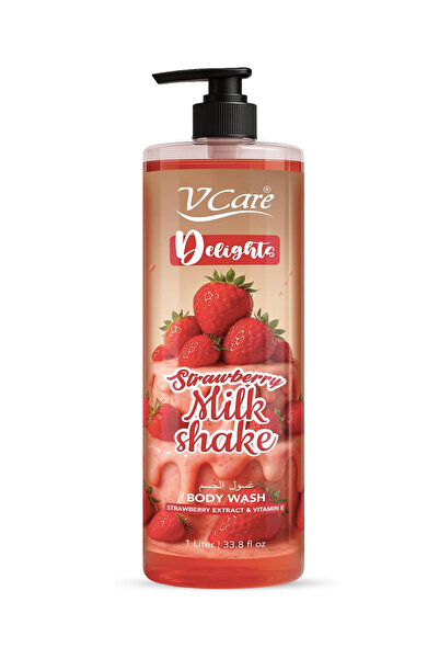 vcare V Care Delight Strawberry Milkshake Body Wash 1L - Gourmand Fragrance, ...