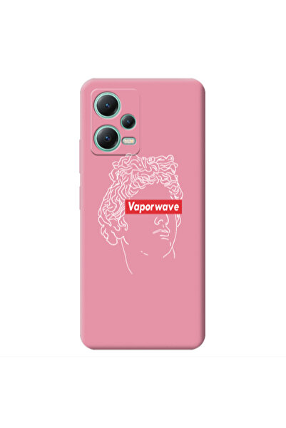 Other Xiaomi Redmi Note 12 Pro 5G Vaporwave Pink Colored Silicone TPU Θήκη