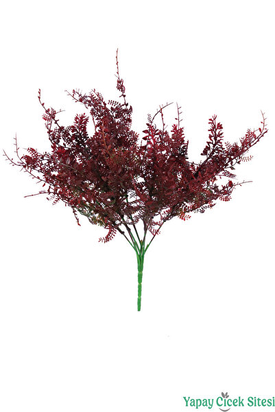 Yapay Çiçek Sitesi Yapay Mercan Otu Demeti Bordo 32 cm