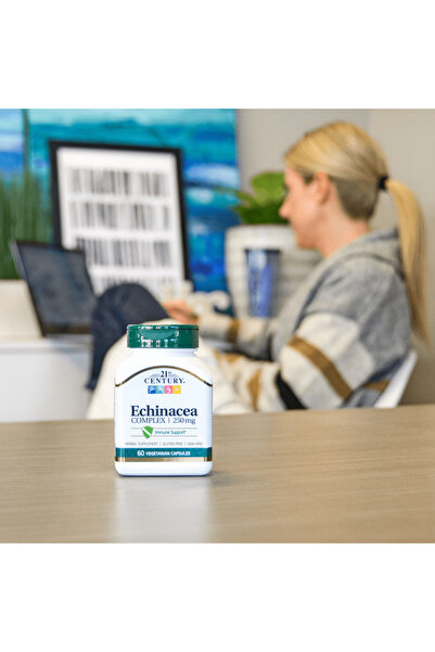 21st Century Complex de Echinacea 250 mg, 60 Capsule