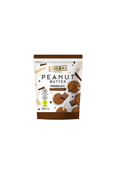 OEM Mini biscuiti cu unt de arahide si ciocolata Frank&Oli, 100g, fara gluten...