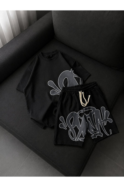 Gofeel Street Graffiti Unisex T-shirt & Şort Takım