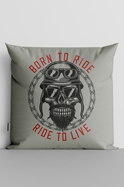 TicaretJet Retro Design Double Sided Digital Printed Pillow Cushion Cover-321