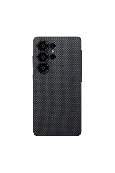 PITAKA Husă Aramidă cu buton PIN pentru Samsung Galaxy S25 Ultra, Negru/Gri, ...