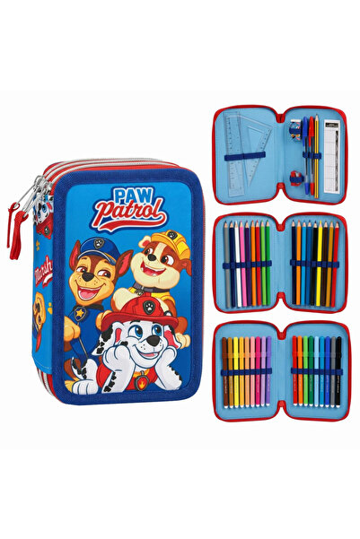 PAW PATROL Penar echipat cu 44 de piese Giotto, 3 compartimente, Pups Blue