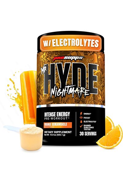 ProSupps Hyde Nightmare Pre-Workout Energy Drink Powder - Intense Energy, Men...