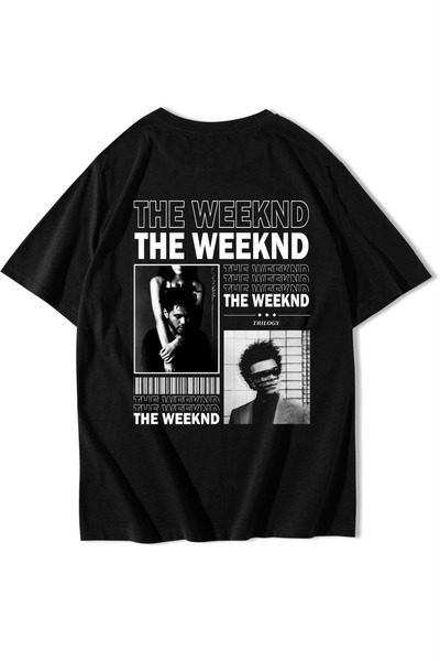 BRZ COLLECTION Tricou Unisex Oversize The Weeknd Negru