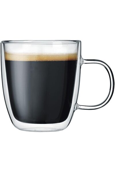 Yıldızan Vetro Borosilikat Double Glass Cup with Handle 120ml (2Pcs) 931845
