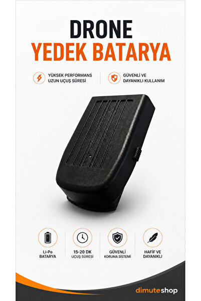 Dimute Shop J18 PRO Drone ve JS39 Pro Drone Uyumlu Yedek Batarya Li-Po Şarjlı...