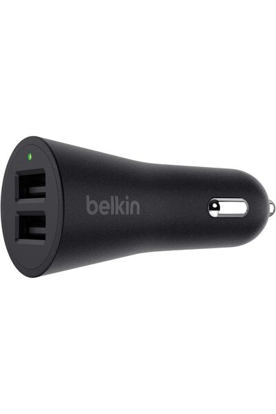 Belkin 4.8 Amp/24W Dual USB Car Charger IEC Chipset Smart Charging for Apple ...