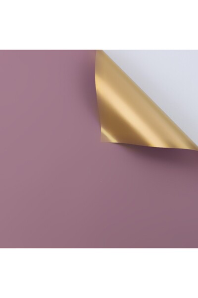 OEM Celofan pentru flori Plastic Bicolor Roz Auriu