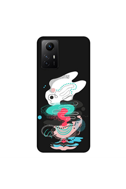 Other Xiaomi Redmi Note 12s Abstract 50 Black Colored Silicone TPU Θήκη