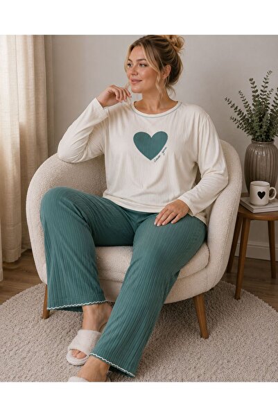 Mios Moda Kadın Battal Büyük Boy Pijama Takımı