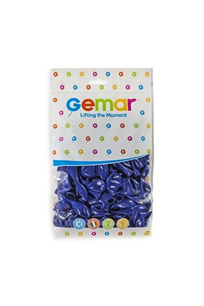 Gemar Set de 100 baloane din latex, A50, Albastru închis