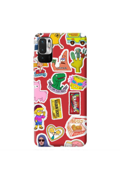 Other Xiaomi Redmi Note 10 Pro 5G best cartoons Red Colored Silicone TPU Θήκη