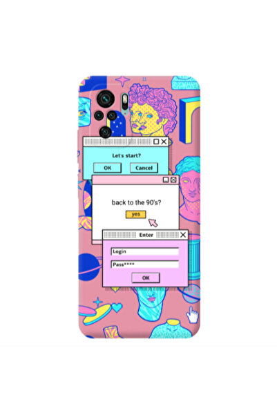 Other Xiaomi Redmi Note 10S Enter Login Pink Colored Silicone TPU Θήκη