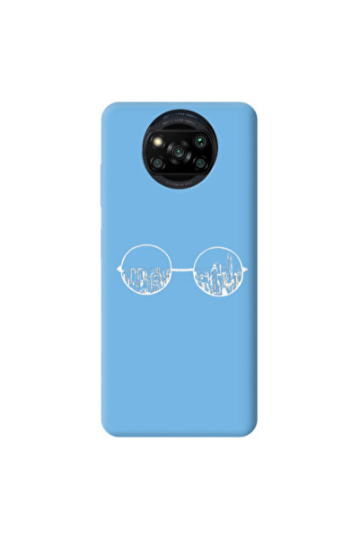 Other Xiaomi Poco X3 /X3 Pro Sunglasses Blue Colored Silicone TPU Θήκη