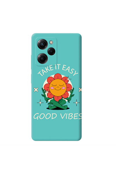 Other Xiaomi Poco X5 Pro Take It Easy Turquoise Colored Silicone TPU Θήκη