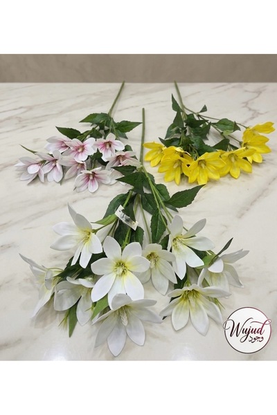 ABBRA زهور صناعية متوفره بثلاث ألوان