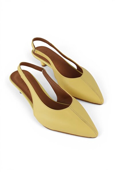 luuq shoes Harmony Genuine Leather Open-Back Heeled Shoes